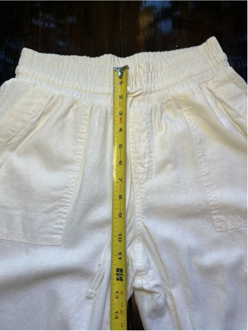 A New Day Linen Pants Joggers White Women’s Size Small Resort Wear Vacay - Picture 10 of 12